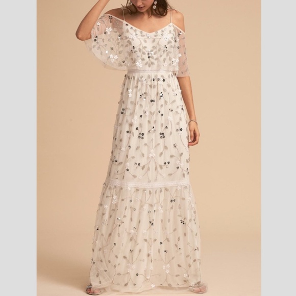 Adrianna Papell Dresses & Skirts - NWT BHLDN Adrianna Papell Beaded Tiered dress